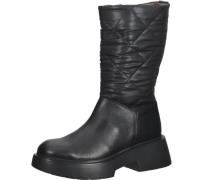 WONDERS Damen Stiefel Echtleder-Schuhe Übergangs-Schuhe C-6703 Schwarz