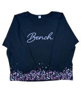 Bench. Mädchen Baumwoll-Shirt Kurzarm-Shirt mit Sterne-Print auf der F...