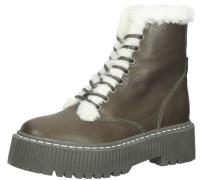 STEVE MADDEN Damen Echtleder-Stiefel gefütterte High-Top Boots SM11001...