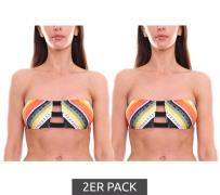 2er Pack RIP CURL Beach Bazaar Damen Bikini-Oberteil mit Clip-Verschlu...