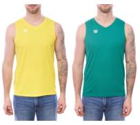 Wilson Herren nachhaltiges Tank-Top Trainings-Shirt mit V-Ausschnitt S...