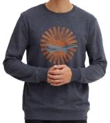 INDICODE IDForz Herren Baumwoll-Pullover Rundhals-Sweater mit großem F...