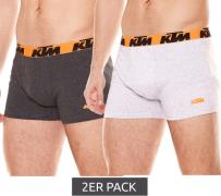 2er Pack KTM Herren Unterhose klassische Boxershorts aus Baumwolle 1BC...