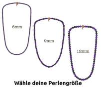 WOOD FELLAS Hals-Schmuck stylische Holz-Kette Deluxe Pearl Necklace Li...