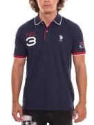 U.S. POLO ASSN. Kurzarm Polo-Hemd bequemes Polo-Shirt für Herren mit F...