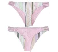 ROXY Sea & Waves Revo Damen Bikini-Unterteil wende Bademode gestreift ...