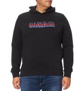 NAPAPIJRI Herren Logo-Hoodie Kapuzen-Pullover Beris Schwarz