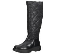 WONDERS Damen Winter-Stiefel Echtleder-Schuhe mit Steppung Reiter-Stie...