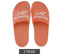 2 Paar Reebok FULGERE Sommer-Sandalen Badelatschen mit Logo-Aufdruck F...