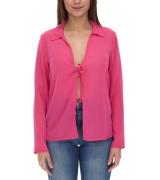 Aniston SELECTED Damen Langarm-Bluse mit Bindeband Crinkle-Optik 63149...