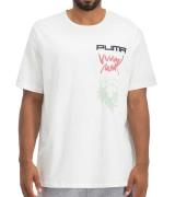 PUMA 4th Quarter SS Tee Herren T-Shirt mit Frontprint Baumwoll-Shirt 5...