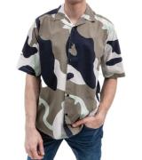 ONLY & SONS Herren Kurzarm-Hemd im Camouflage-Look Baumwoll-Hemd mit K...