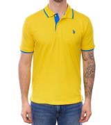 U.S. POLO ASSN. Herren Polo-Shirt Basic-Shirt Baumwoll-Shirt Kurzarm-S...