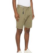 PAUL & SHARK Herren Chino-Shorts mit Faltendetails mit Leinen-Anteil k...