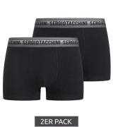 2er Pack Sergio Tacchini Herren Boxershorts mit zweifarbigen Bund und ...