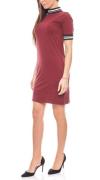 AjC Kleid sportliches Damen Jerseykleid im T-Shirt Style Weinrot