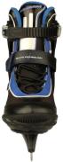 Nijdam Herren Eishockeyschlittschuh Semi-Softboot Schwarz/Blau/Silber