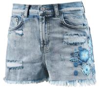 LTB Shorts Hose angesagte Damen Jeans-Shorts mit Blumen-Muster Hellbla...