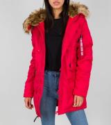 ALPHA INDUSTRIES Jacke wärmende Damen Winter-Jacke Explorer Rot