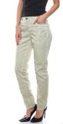 Laura Scott Twill-Hose coole Damen Stoff-Hose mit Knittereffekt Beige