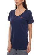 Kappa Shirt T-Shirt modisches Damen Kurzarm-Shirt Blau