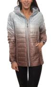 KangaROOS Stepp-Jacke modische Damen Outdoor-Jacke mit Dip-dye-Farbver...