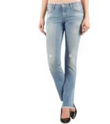 le temps des cerises Cassi Jeans moderne Damen Slim-Fit Jeans im Used-...