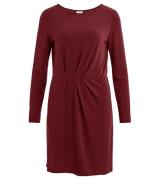 VILA Classy Kleid klassisches Damen Business-Kleid Langarm-Kleid Borde...