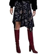 GARCIA Rock asymmetrischer Damen Herbst-Rock mit coolem Muster Schwarz