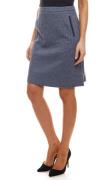 GANT Jersey-Rock karierter Damen Mini-Rock mit leicht ausgestellter Pa...