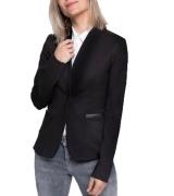 ZHRILL Salma Jackenblazer klassischer Damen Long-Blazer mit Paspeltasc...