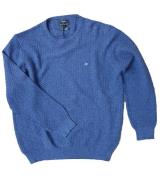 FYNCH-HATTON Chill-Pulli komfortabler Herren Strick-Pullover Blau