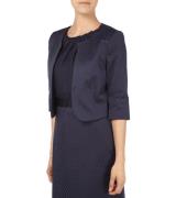 COMMA Kurz-Blazer schicke Damen 3/4-Arm Jacke mit Allovermuster Dunkel...