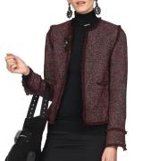 bruno banani Blazer vielseitige Damen Tweed-Jacke in Bouclé-Optik Rot/...