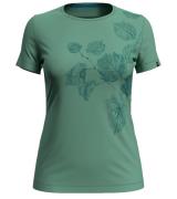 odlo Kumano T-Shirt schnell trocknendes Damen Sport-Shirt mit Blatt Mo...