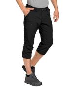 VAUDE Farley Capri-Hose pflegeleichte Herren Wander-Hose Schwarz