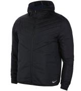 NIKE Herren Sport-Jacke Kapuzen-Jacke Running Jacket Schwarz