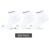 3 Paar O´NEILL Sneaker-Socken Strümpfe Quarter Socks 750003 Weiß