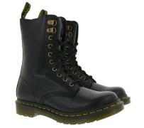 Dr. Martens 1490 Hardware Damen Boots hohe Echtleder-Stiefel mit Roség...