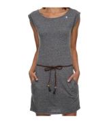 ragwear Tag Damen schickes Jersey-Kleid Peta-Approved mit Rundhalsauss...