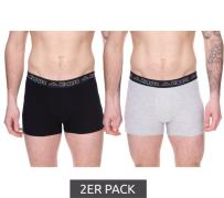 2er Pack Kappa Herren Boxershorts mit Marken Schriftzug und Logo Unter...