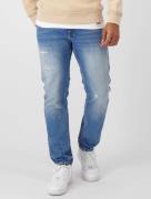 Black Bananas Straight Fit Jeans aus Destroyed-Denim in Blau