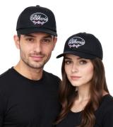 BLKVIS Script Roses Snapback Caps schwarz
