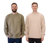 STONES Herren Oversized-Pullover moderner Baumwoll-Sweater mit Rundhal...