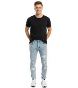 VSCT Clubwear Keanu Hyper Loose Fit Herren Jeans getöntes hellblau ver...