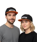 moon Damen oder Herren Basecaps Snap Back Cap Orange