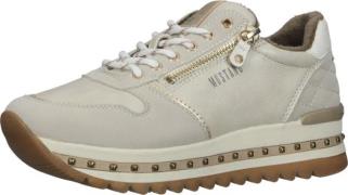 Elegante MUSTANG Sneaker Schnürschuhe für Damen 1347-308-243 Beige