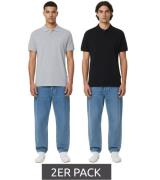2er Pack klassisches BLEND Herren Poloshirt aus Baumwolle Shirt 207180...