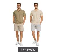 2er Pack klassisches BLEND Herren Poloshirt aus Baumwolle Shirt 207180...