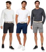 klassische 11 PROJECT PRFribus Herren Chino Shorts inkl. Gürtel mit Kn...